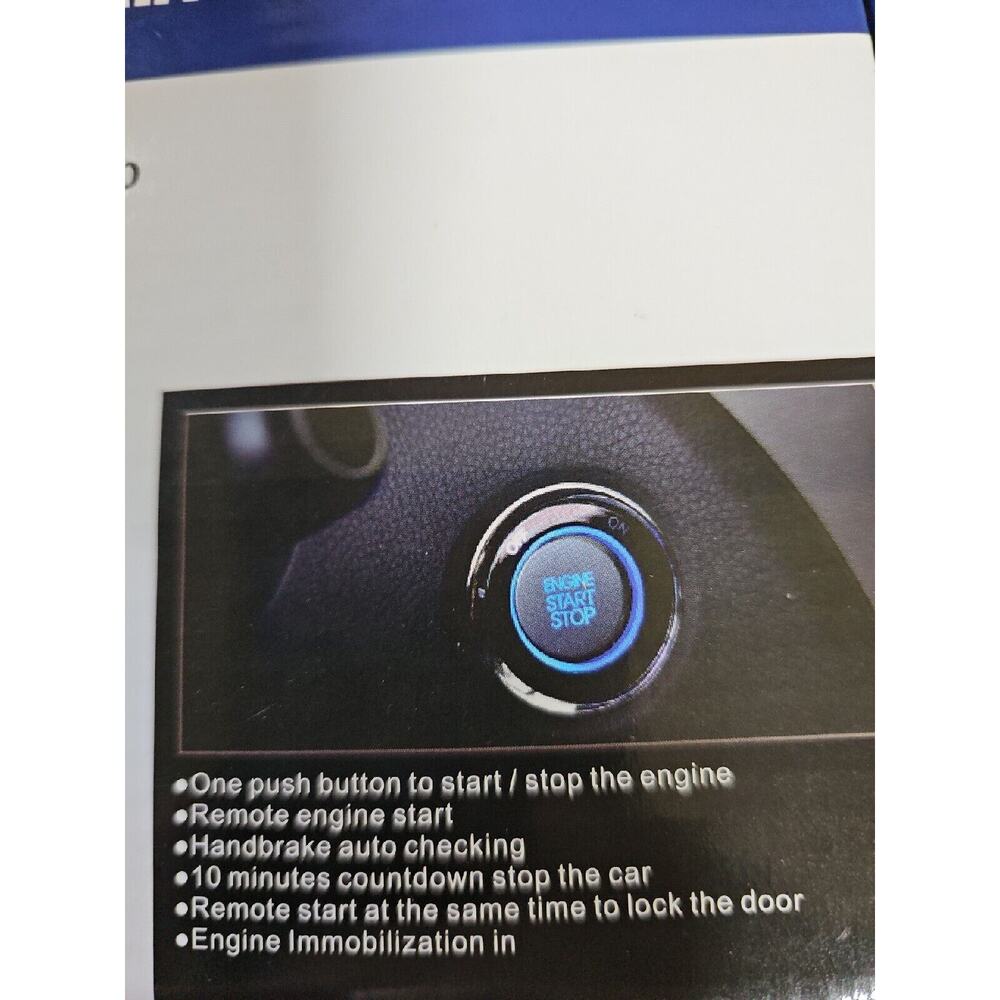 Smartphone Remote Control One-Key Engine Start Stop BT Button Smart Start System - Picture 3 of 3